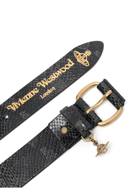 Cintura Wide Alex Charm in nero Vivienne westwood - donna VIVIENNE WESTWOOD | 8201007JUL007YN203